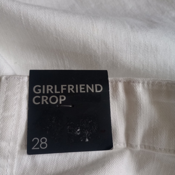 Lane Bryant, NWT, Women's Size 28 White Girlfriend Crop - Picture 8 of 8